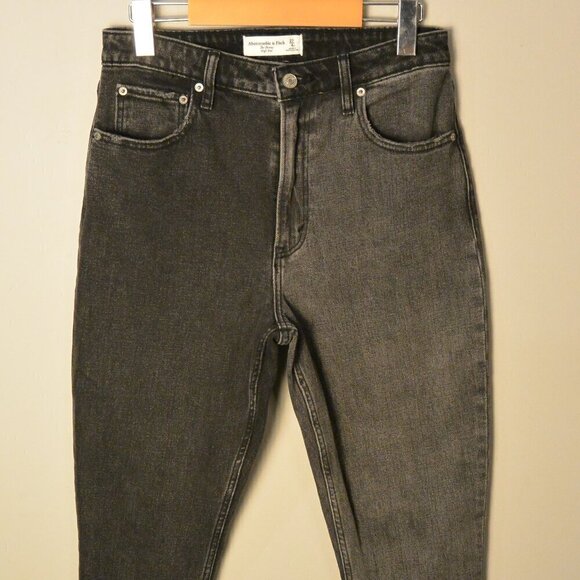 Abercrombie & Fitch Two Tone The Skinny High Rise Jean Black Women’s Size 27 4R - Picture 1 of 10